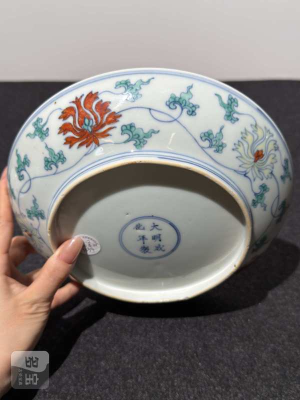 清康熙 斗彩花卉纹盘一对 - 图11